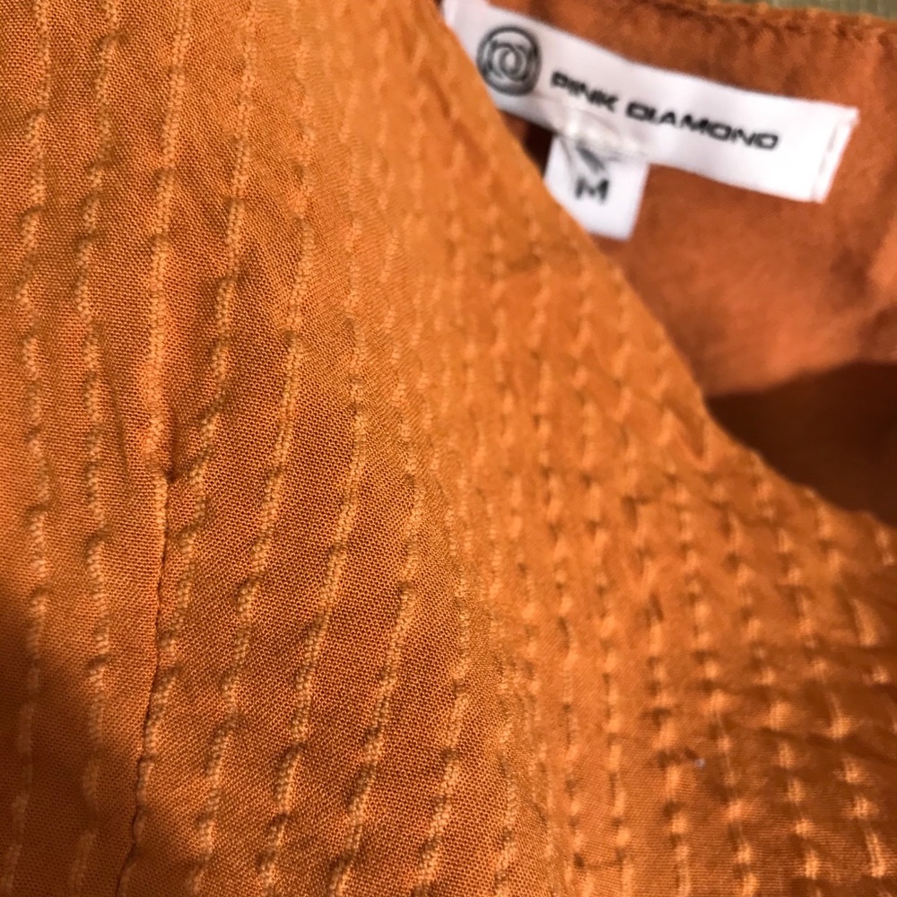 Pink Diamond - Ruffled Mustard Crop Top Medium - Picture 4 of 4